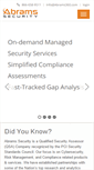 Mobile Screenshot of abramssecurity.com