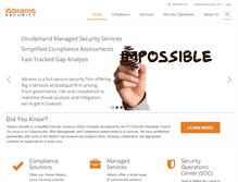Tablet Screenshot of abramssecurity.com